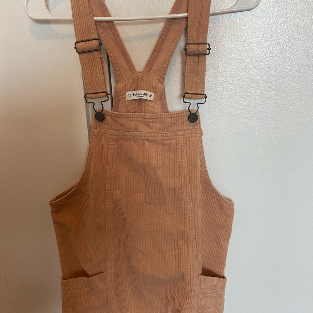 Corduroy pinafore dress